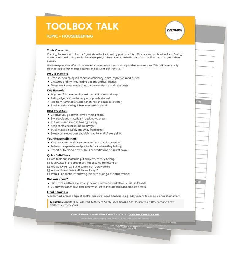 Housekeeping: topic overview, sign-in sheet and leader guide
